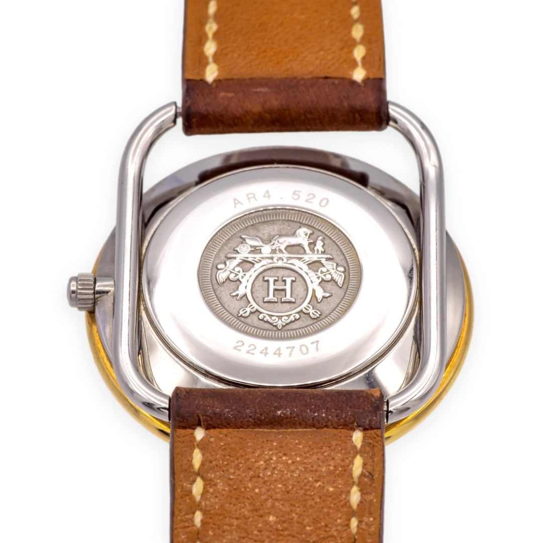 Hermès Arceau Vintage Ladies Quartz Watch Ref. AR4.520, Two-Tone Circa 1994