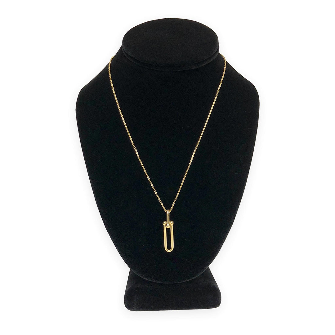 Tiffany & Co. 18K Yellow Gold HardWear Elongated Link Pendant Necklace – Large