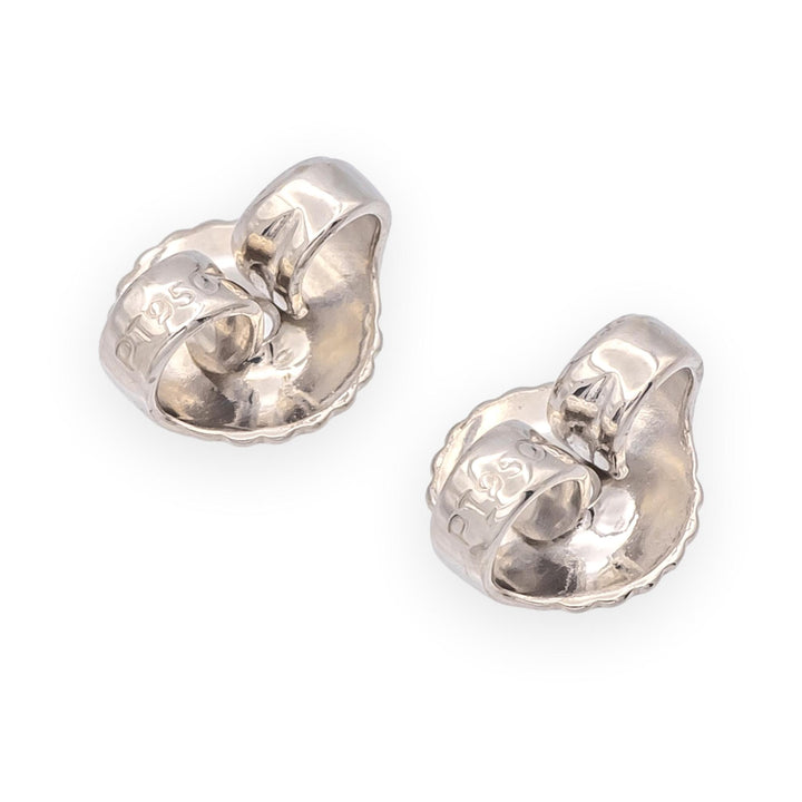 Harry Winston Platinum Diamond Classic Stud Earrings .84ct E VVS Papers and Box