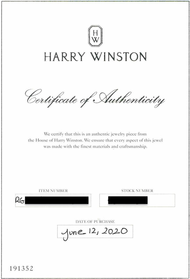 Harry Winston Platinum Halo Oval Diamond 1.54ct TW DVVS1 Engagement Ring