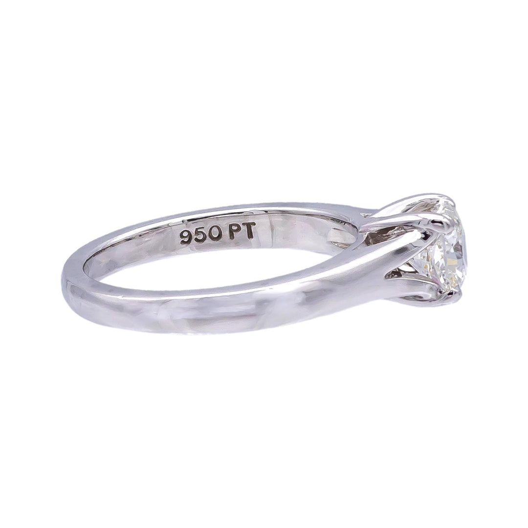 Hearts on Fire Platinum Dream Cut Diamond Engagement Ring 0.76 ct. H VS2 GIA
