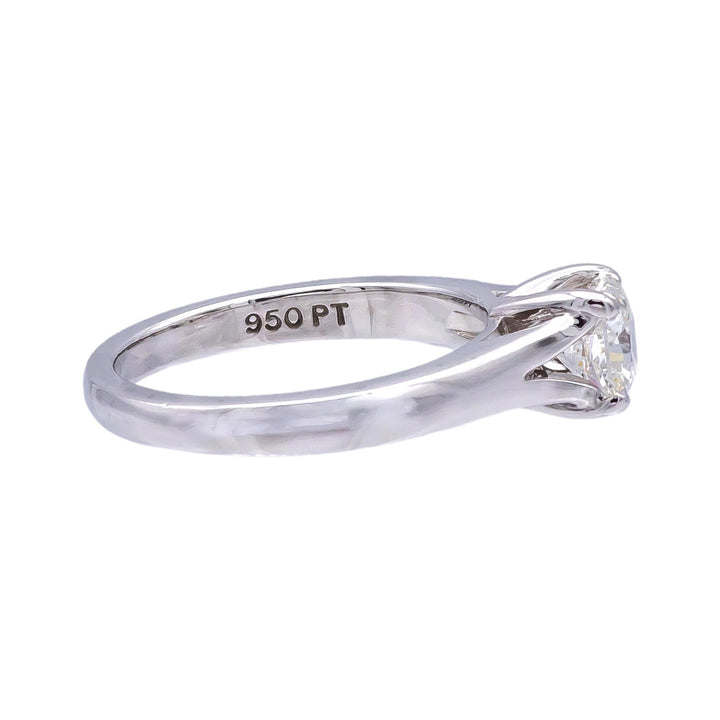 Hearts on Fire Platinum Dream Cut Diamond Engagement Ring 0.76 ct. H VS2 GIA
