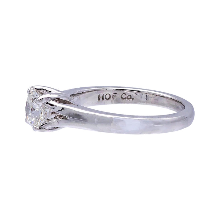 Hearts on Fire Platinum Dream Cut Diamond Engagement Ring 0.76 ct. H VS2 GIA