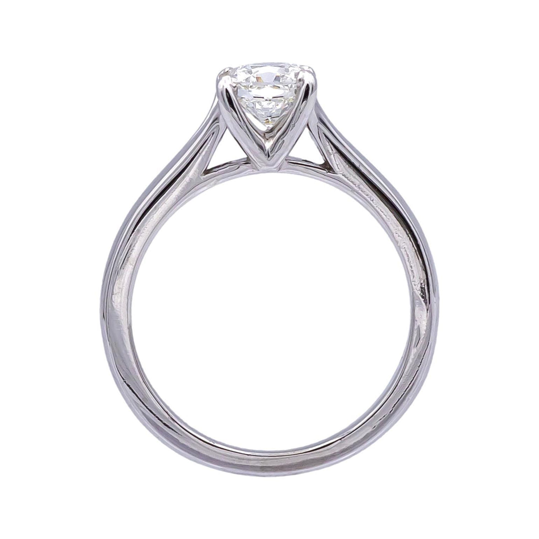 Hearts on Fire Platinum Dream Cut Diamond Engagement Ring 0.76 ct. H VS2 GIA