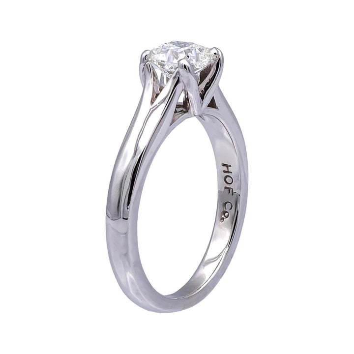 Hearts on Fire Platinum Dream Cut Diamond Engagement Ring 0.76 ct. H VS2 GIA