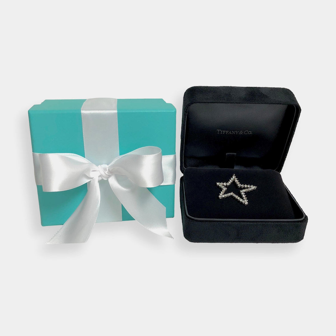 Vintage Tiffany & Co. Platinum Diamond Star Pendant with 3.01 cts, 1979