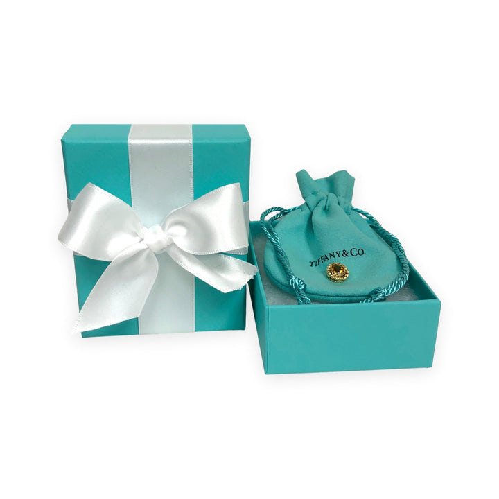 Vintage Tiffany & Co. 18K Yellow Gold Round Madeira Citrine Pendant