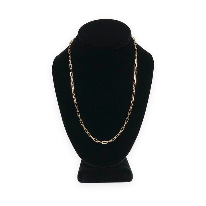 Cartier Santos 18K Y Gold Necklace Small links 20.5" w/ Box and Papers