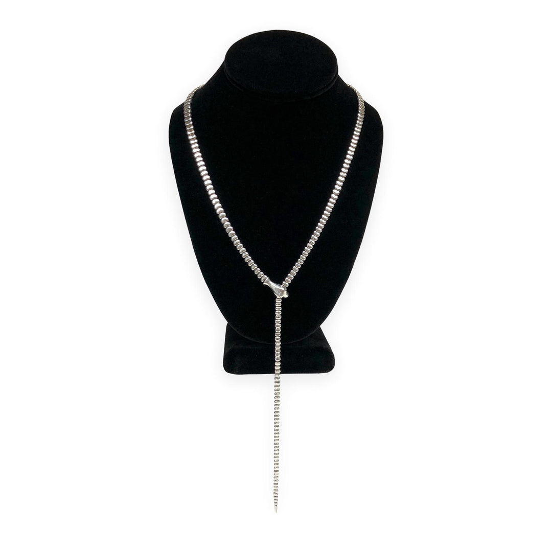 Vintage Tiffany & Co. Elsa Peretti Sterling Silver Snake Lariat Necklace 29"