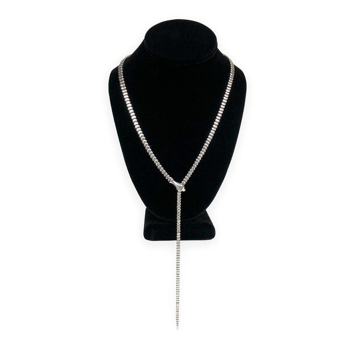 Vintage Tiffany & Co. Elsa Peretti Sterling Silver Snake Lariat Necklace 29"