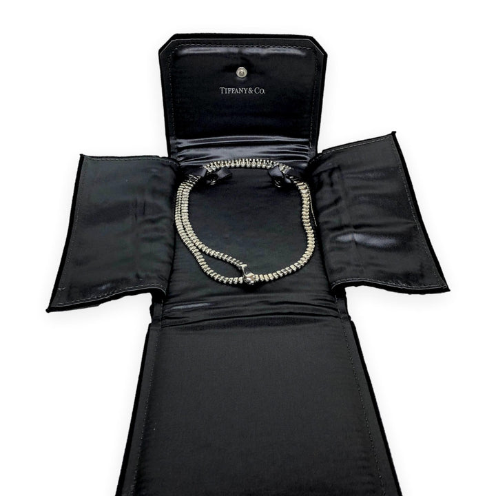 Vintage Tiffany & Co. Elsa Peretti Sterling Silver Snake Lariat Necklace 29"