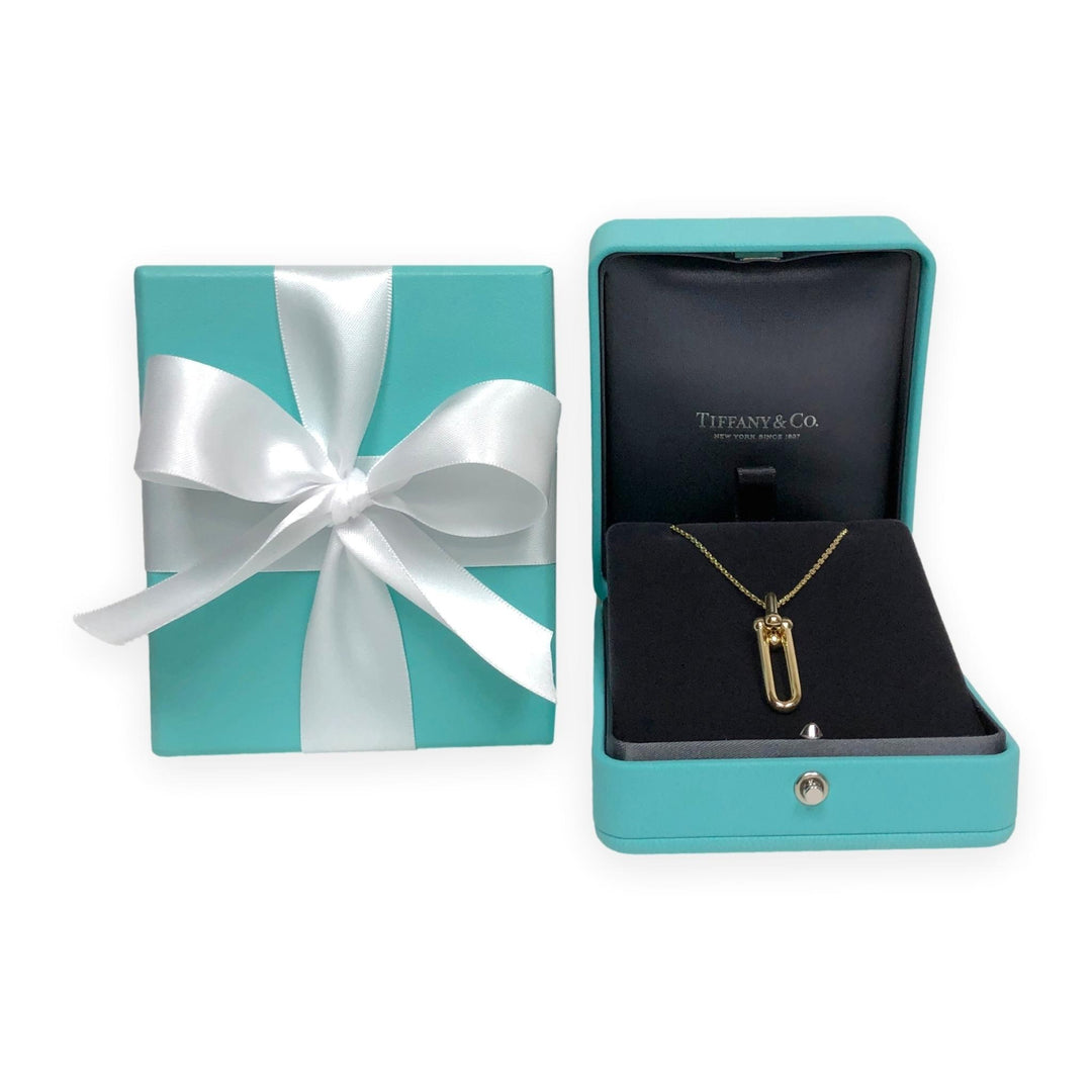 Tiffany & Co. 18K Yellow Gold HardWear Elongated Link Pendant Necklace – Large