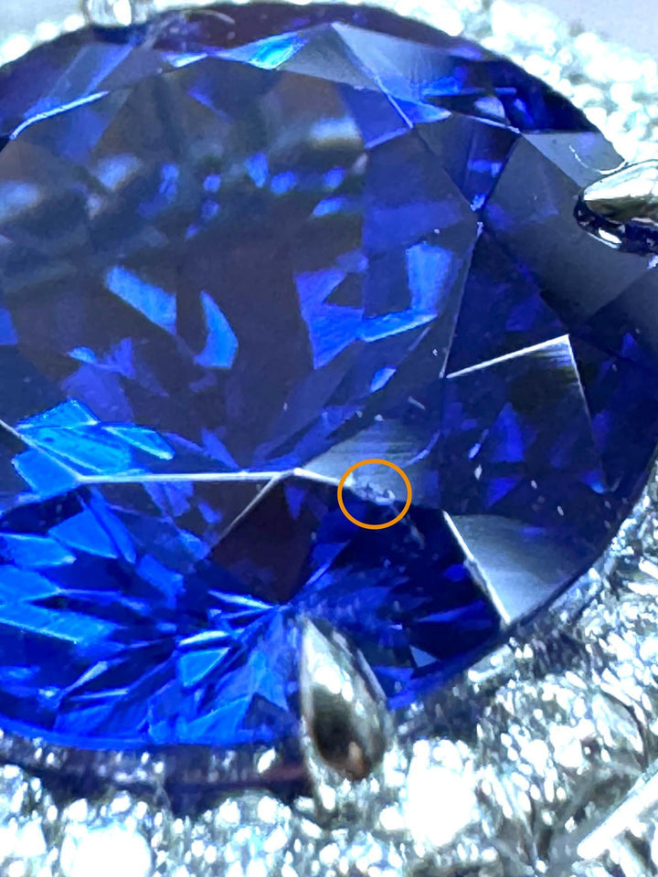 Tiffany & Co. Platinum Double Soleste Round Shape 3ct Tanzanite Diamond Ring