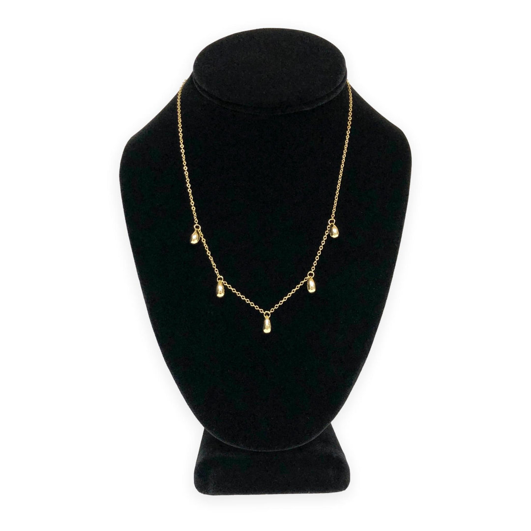 Vintage Tiffany & Co. Elsa Peretti 18K Yellow Gold Teardrop Necklace 18 Inch