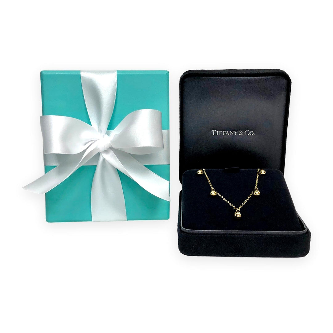 Vintage Tiffany & Co. Elsa Peretti 18K Yellow Gold Teardrop Necklace 18 Inch