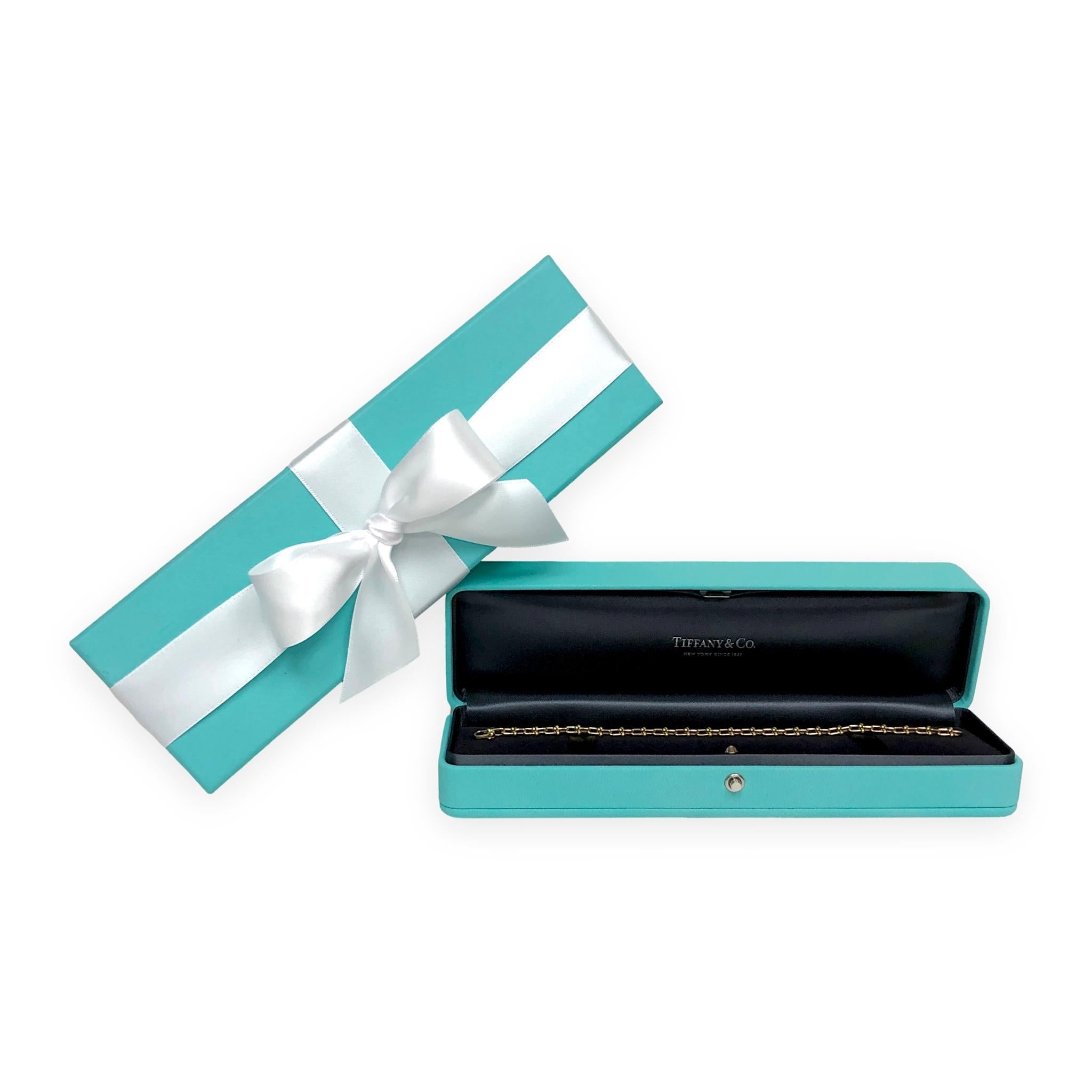 Tiffany & Co. HardWear Micro Link Bracelet 18K Yellow Gold 7 Inch