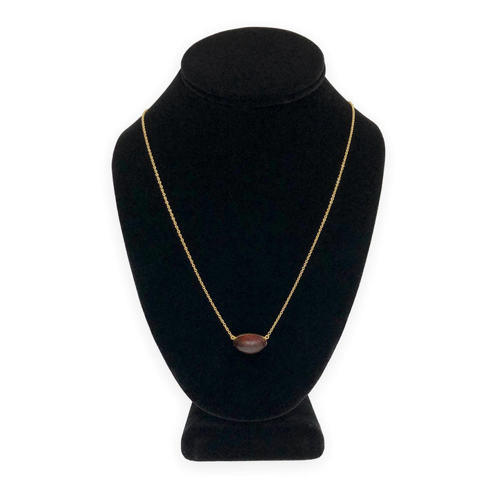 Tiffany & Co Elsa Peretti Rare Vintage Amber Pendant Necklace 18K Ylw Gold 24"