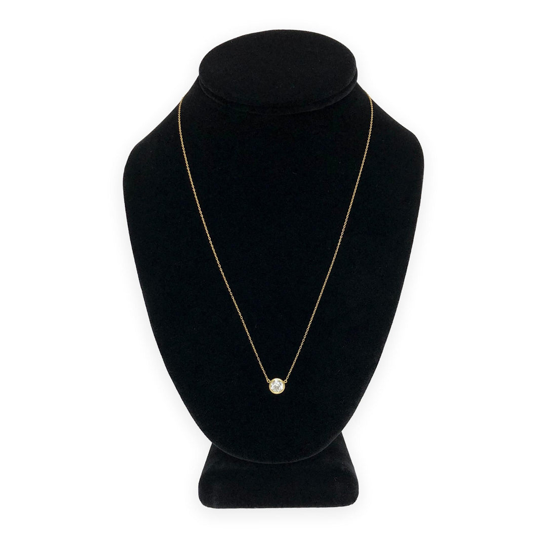Vintage Tiffany & Co Elsa Peretti Diamond by the Yard 18K Necklace .90ct 1980's