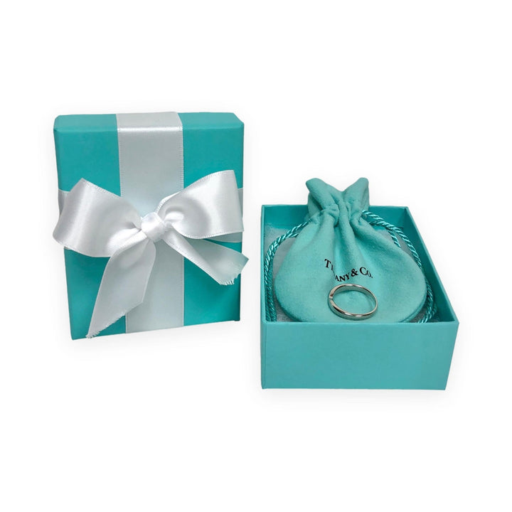 Tiffany & Co. Platinum Harmony stackable Wedding Band nesting Ring Size 6.5