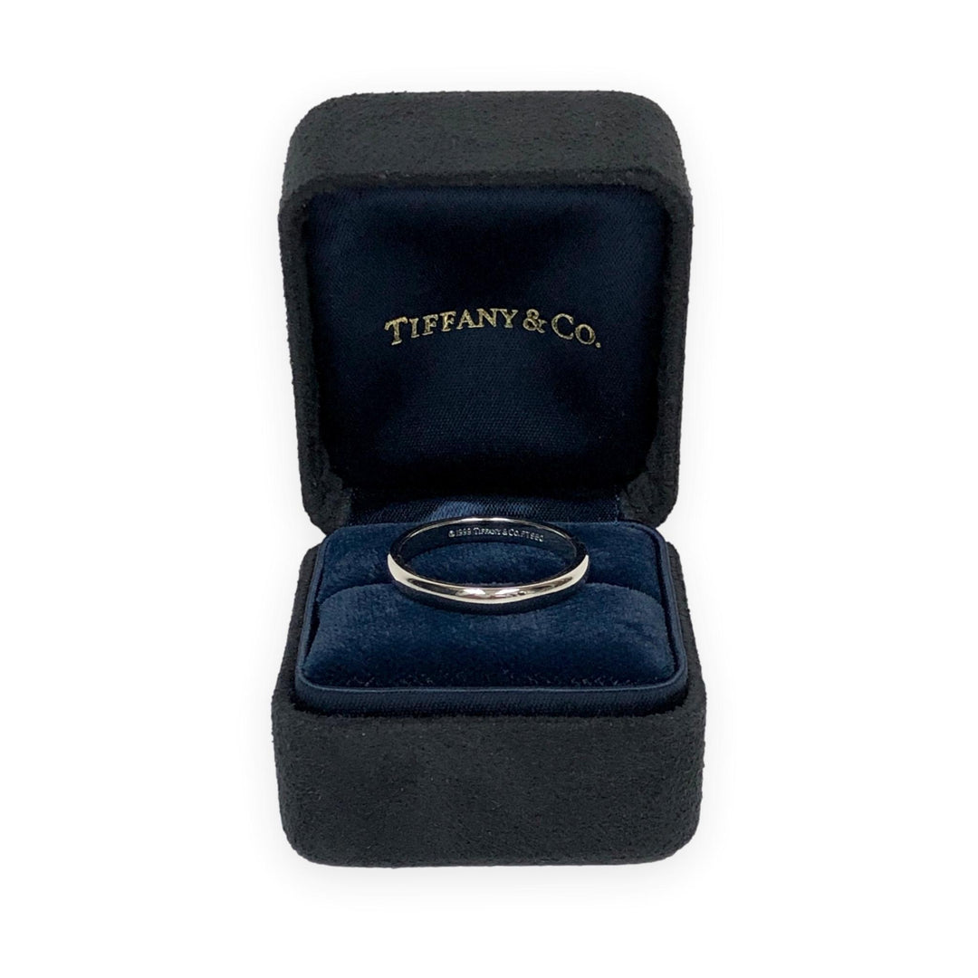 Vintage Tiffany & Co. Platinum Classic 3 mm Men's Wedding Band Ring Size 9