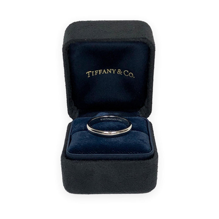 Vintage Tiffany & Co. Platinum Classic 3 mm Men's Wedding Band Ring Size 9