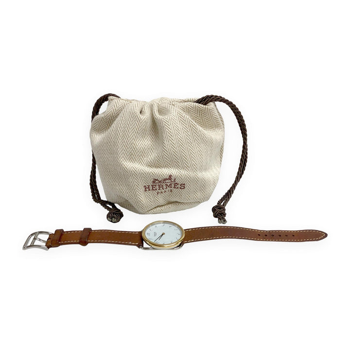 Hermès Arceau Vintage Ladies Quartz Watch Ref. AR4.520, Two-Tone Circa 1994