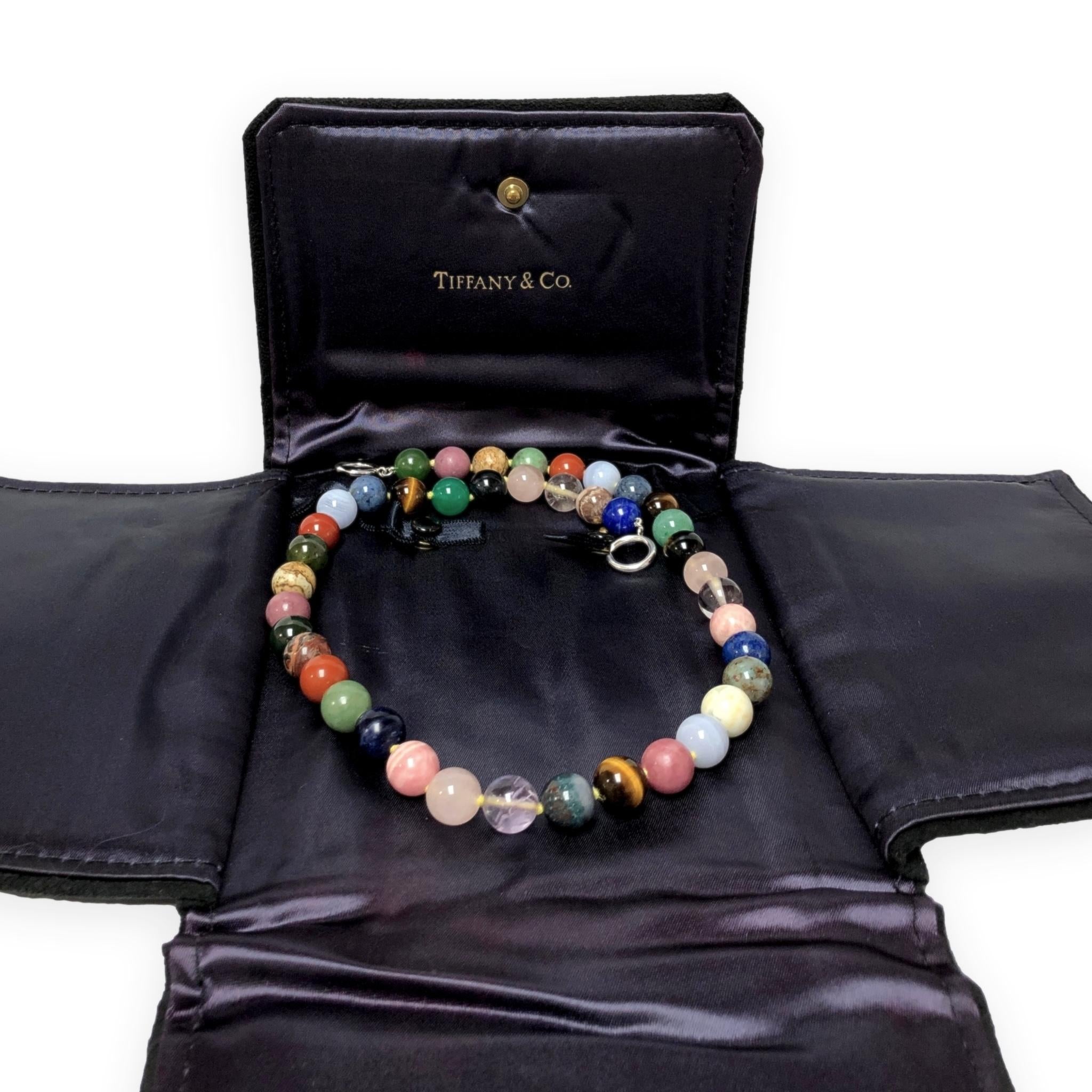 Tiffany & Co. Paloma Picasso Silver Multicolored Gemstone Bead