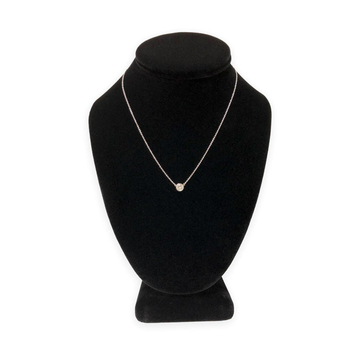 Tiffany & Co. Elsa Peretti Diamonds by the Yard 0.54ct Plat Solitaire Necklace