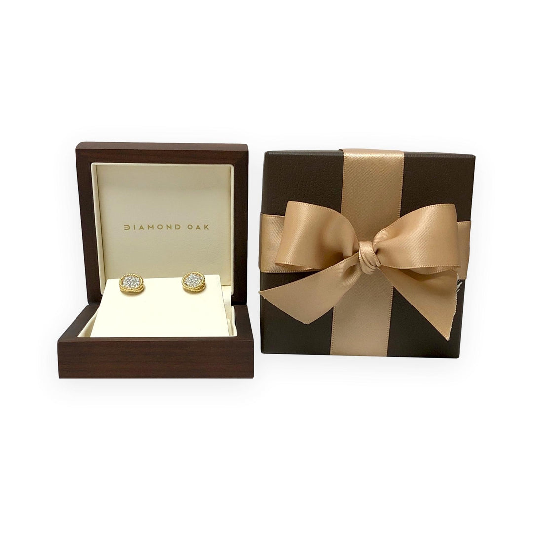 Roberto Coin 18K Yellow Gold Barrocca Twist Rope Studs Earrings