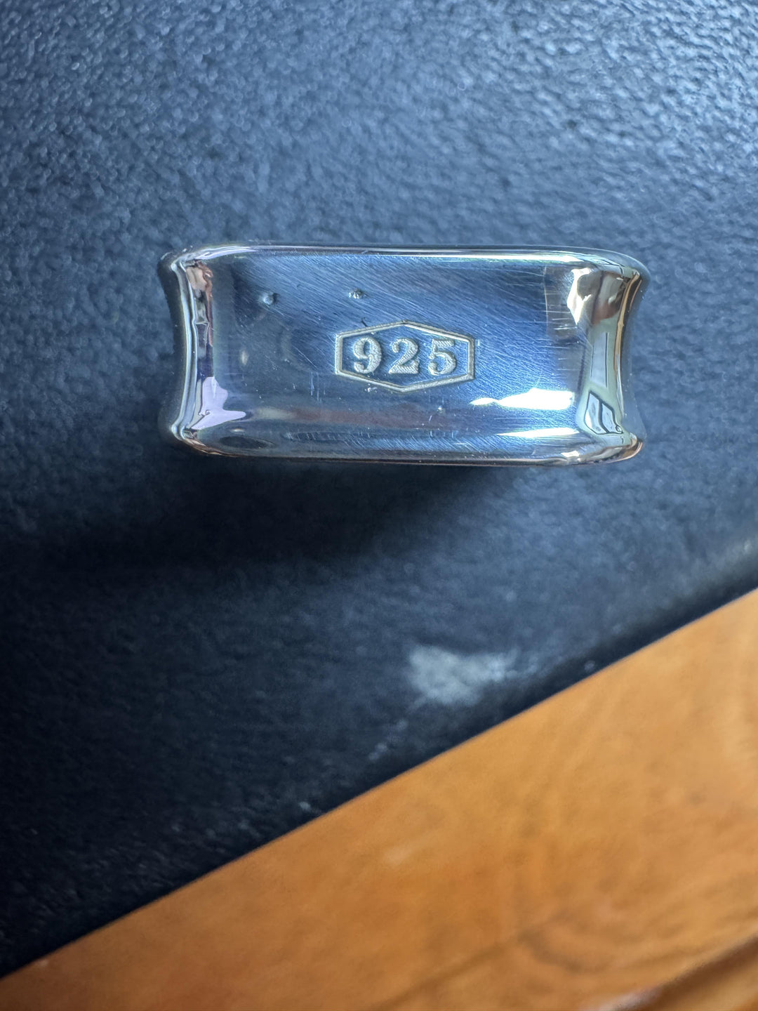 Tiffany & Co. 1837 Square Sterling Silver Ring, Size 4.5