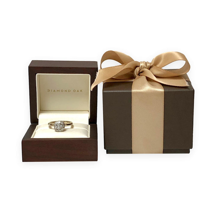 Pomellato Nudo Petit 18K Rose Gold Pavé Diamond Ring, Size 4.5
