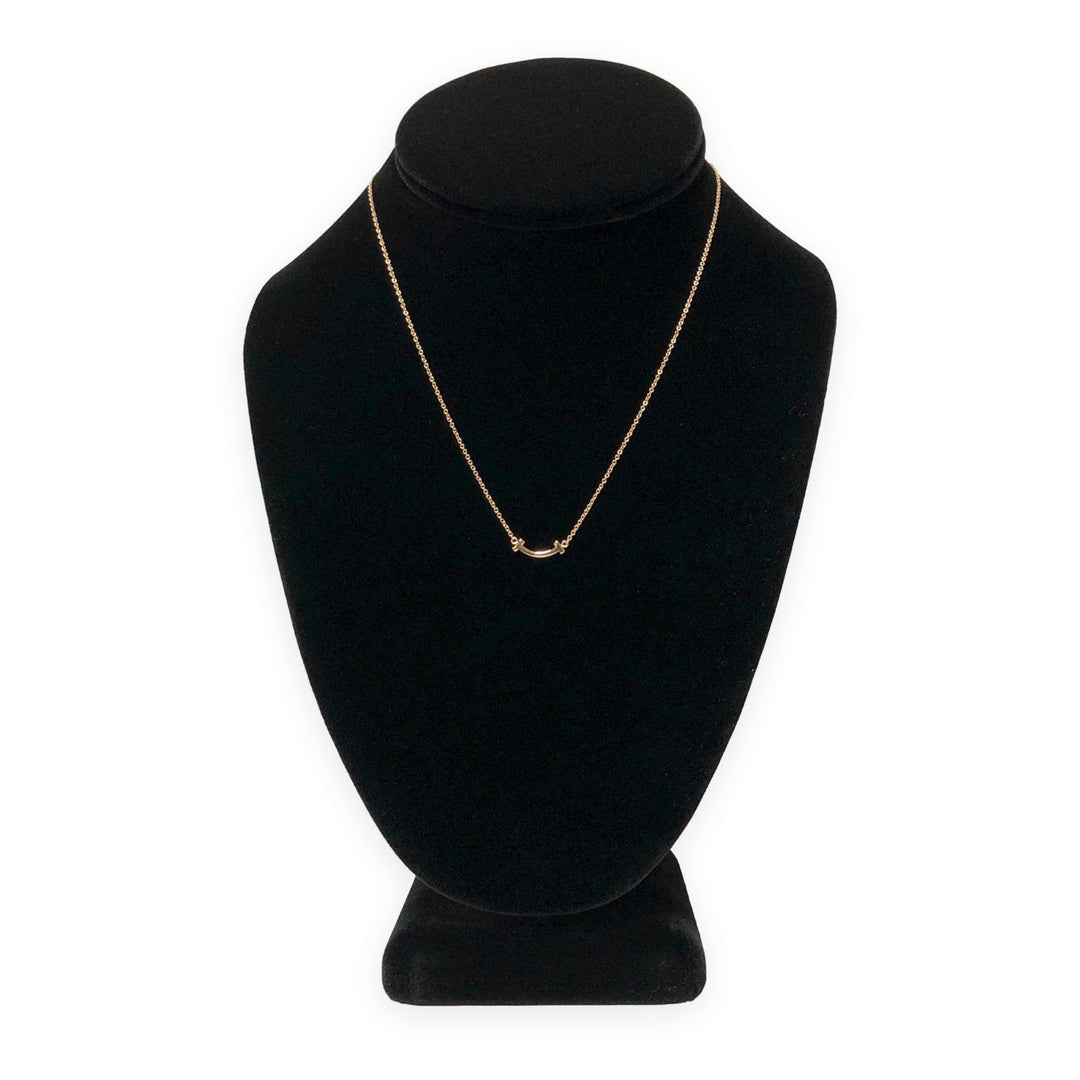 Tiffany & Co. T Smile Mini Pendant Necklace, 18K Rose Gold