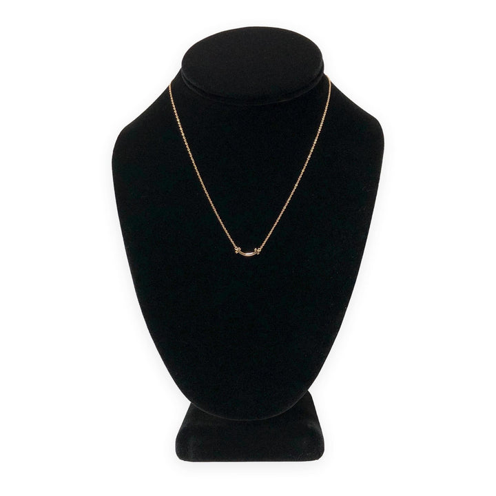 Tiffany & Co. T Smile Mini Pendant Necklace, 18K Rose Gold