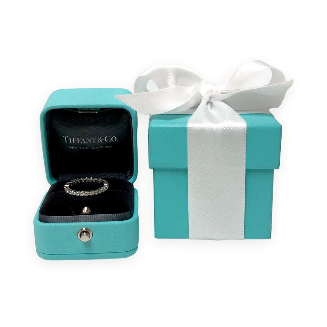 Tiffany & Co. Platinum Forever Full Circle Diamond Band Ring .85ct Size 6