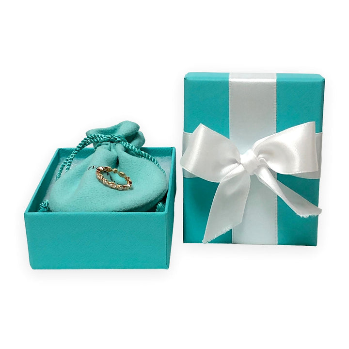 Tiffany & Co. 18K Rose Gold Full Circle Jazz Diamond Band Ring Size 5.5