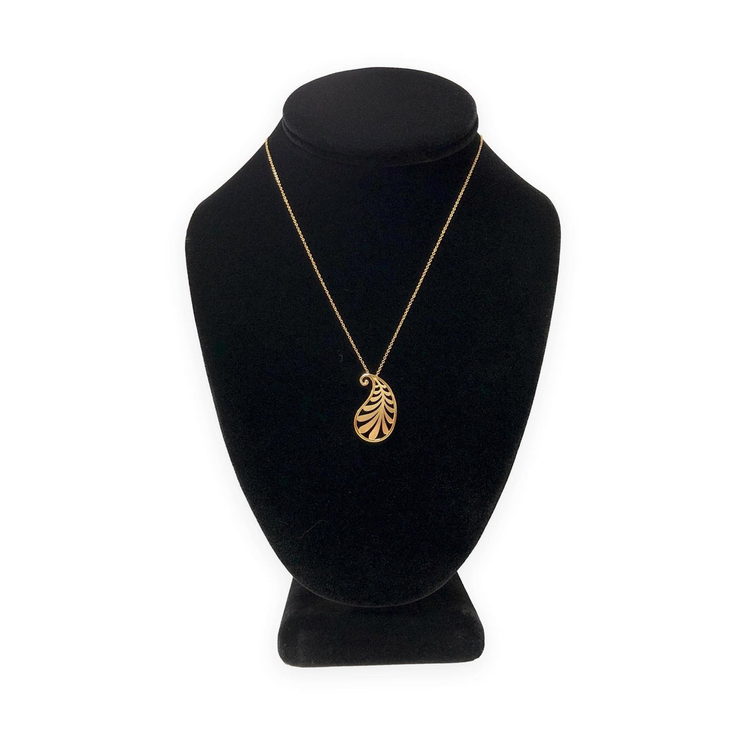 Tiffany & Co. 18K Gold Paloma Picasso Villa Palm Pendant Necklace
