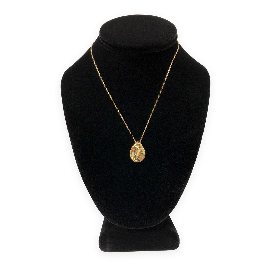 Tiffany & Co. Elsa Peretti 18K Yellow Gold Madonna Pendant Necklace 16"
