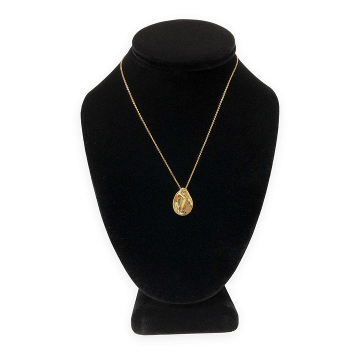 Tiffany & Co. Elsa Peretti 18K Yellow Gold Madonna Pendant Necklace 16"