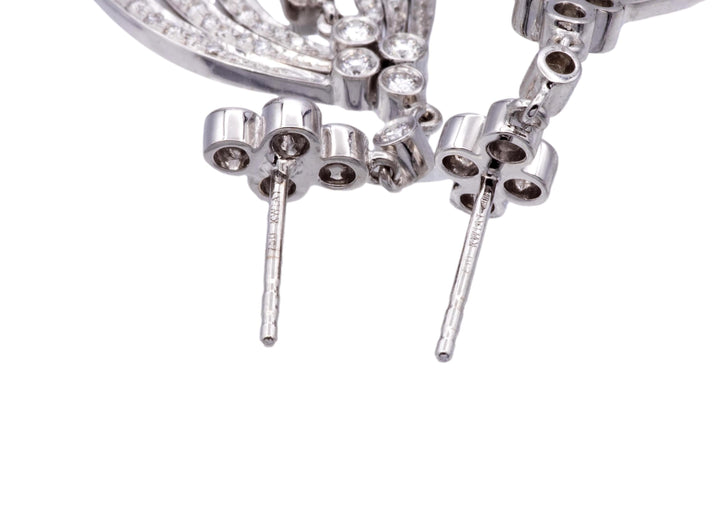 Kwiat 18K White Gold Chandelier Diamond Drop Earrings — 3.00ct F-G/VVS