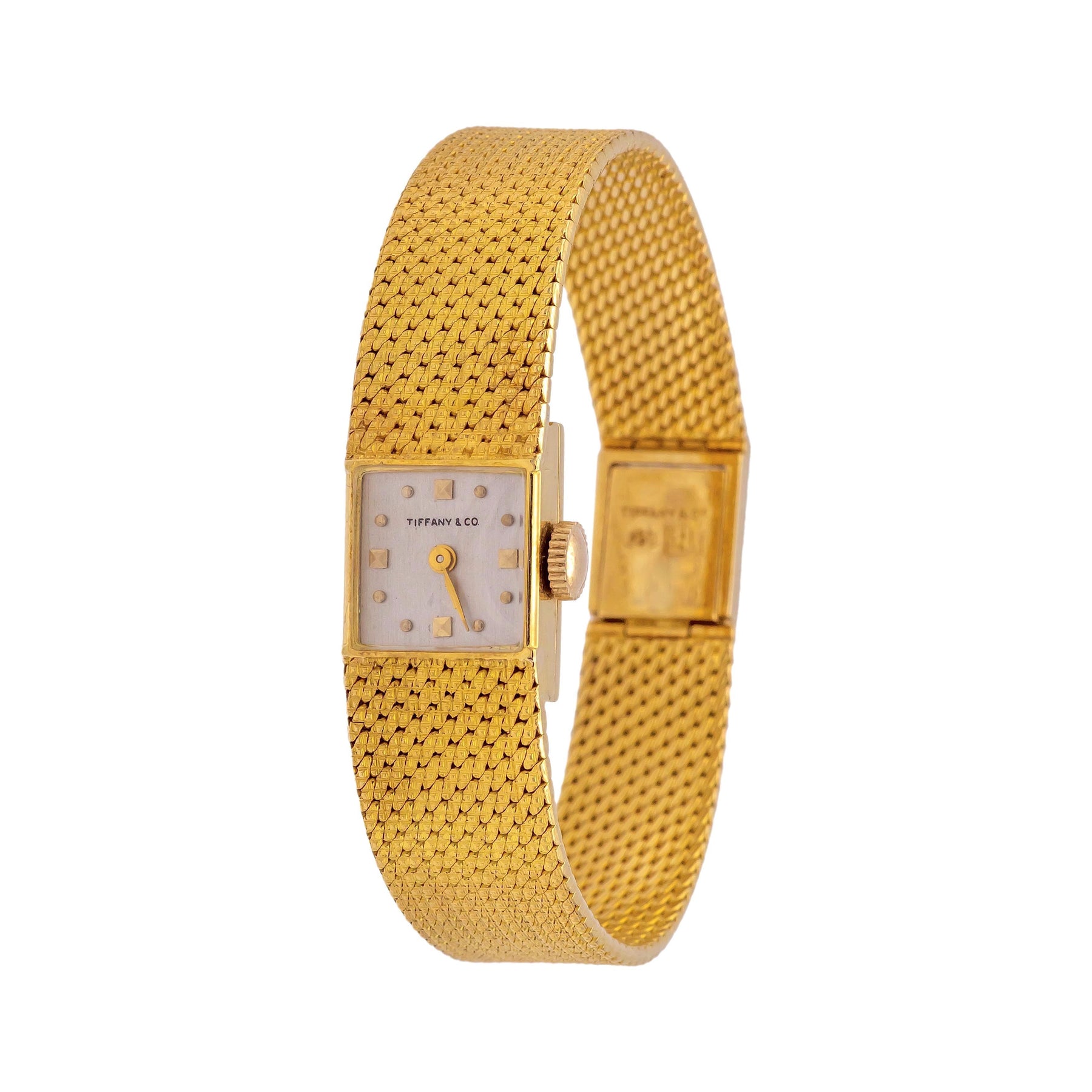 Tiffany & Co Vintage Gold Watch 18kt 6.5 inch Tiffany & Co Golden Shadow Wrist Watch,18KT Yellow Gold ,1965 main image 3