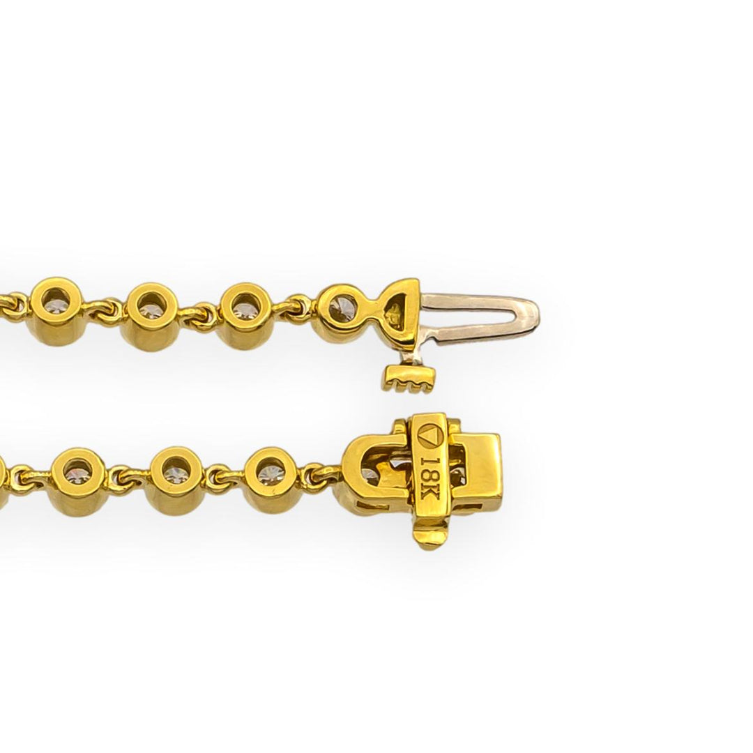 Single-Link Bezel Diamond Tennis Bracelet 2.25ct & 3.50ct - Made to Order