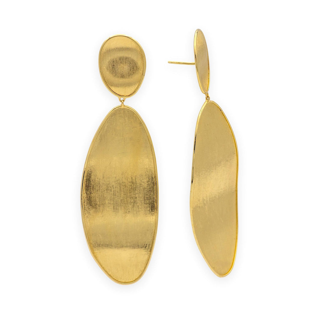 Marco Bicego 18K Yellow Gold Gold Lunaria Large Elongated Double Drop Earring