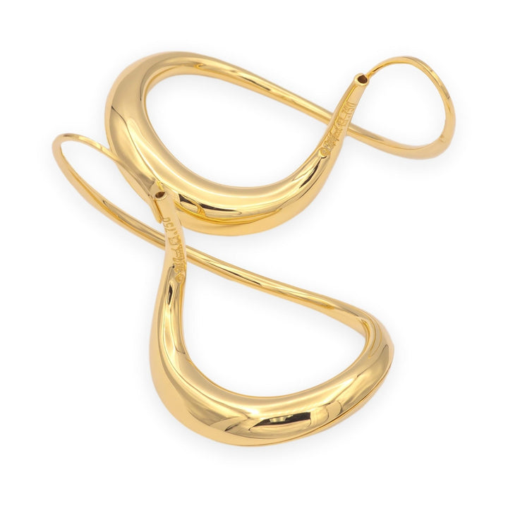 Michael Good 18K Yellow Gold Open Figure 8 Earrings — Medium