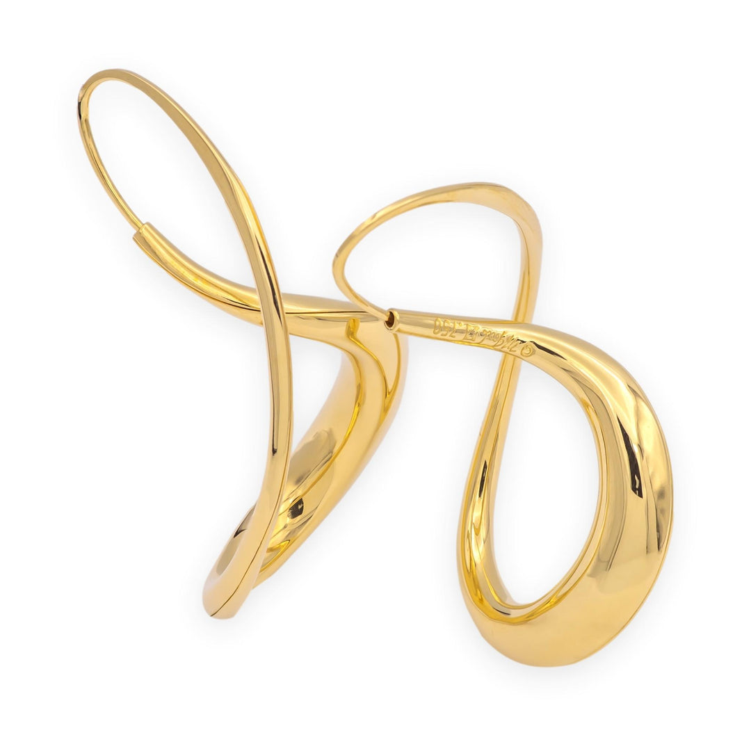 Michael Good 18K Yellow Gold Open Figure 8 Earrings — Medium