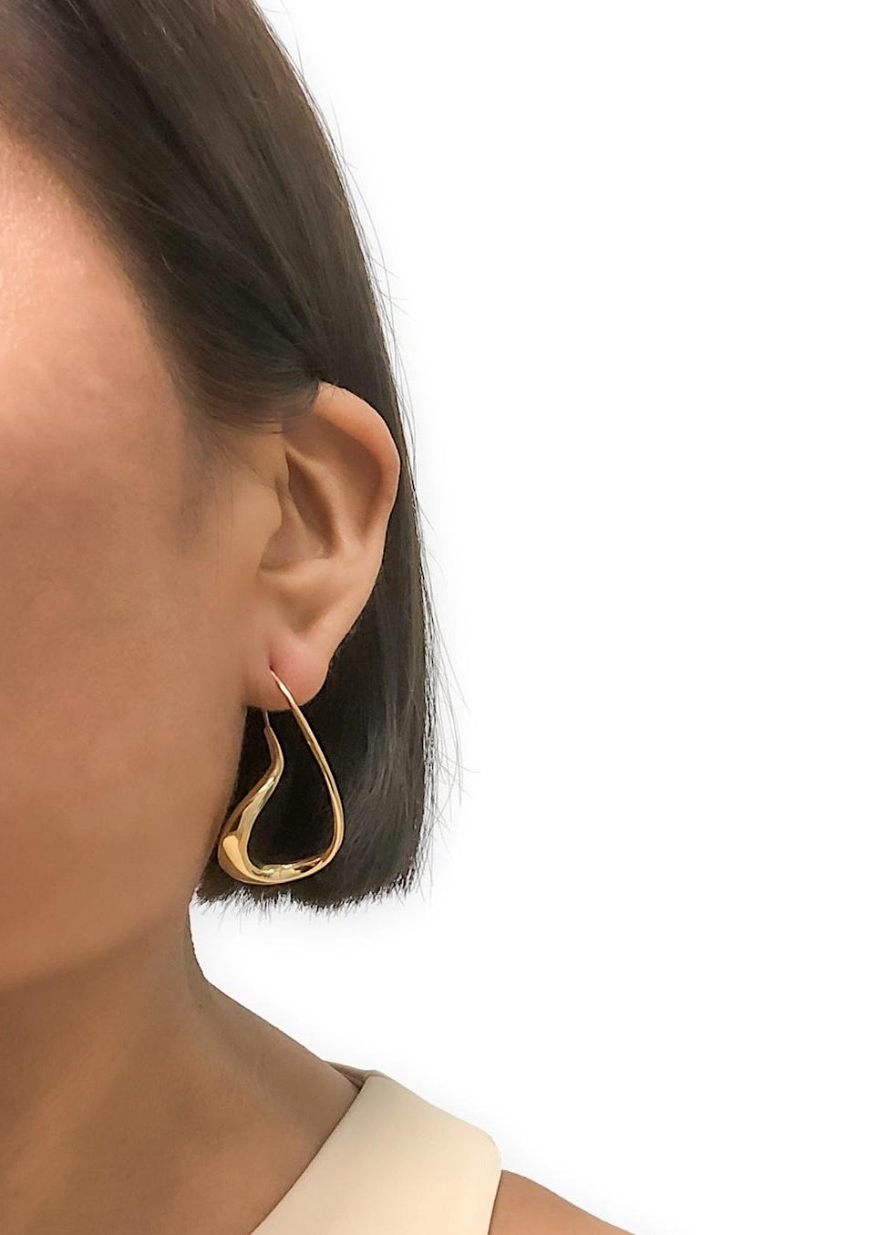 Michael Good 18K Yellow Gold Open Figure 8 Earrings — Medium