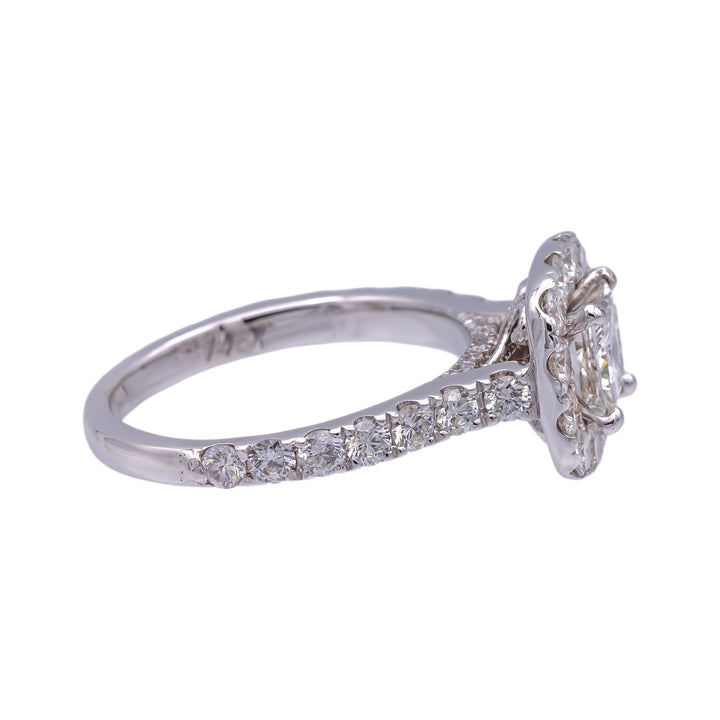 Neil Lane 14K White Gold Cluster 2.13 ct. TW Round Diamond Engagement Ring