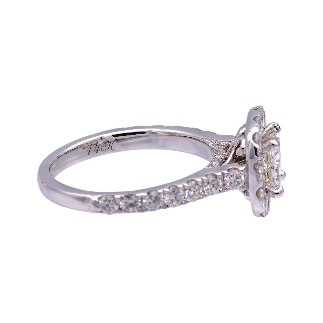 Neil Lane 14K White Gold Cluster 2.13 ct. TW Round Diamond Engagement Ring