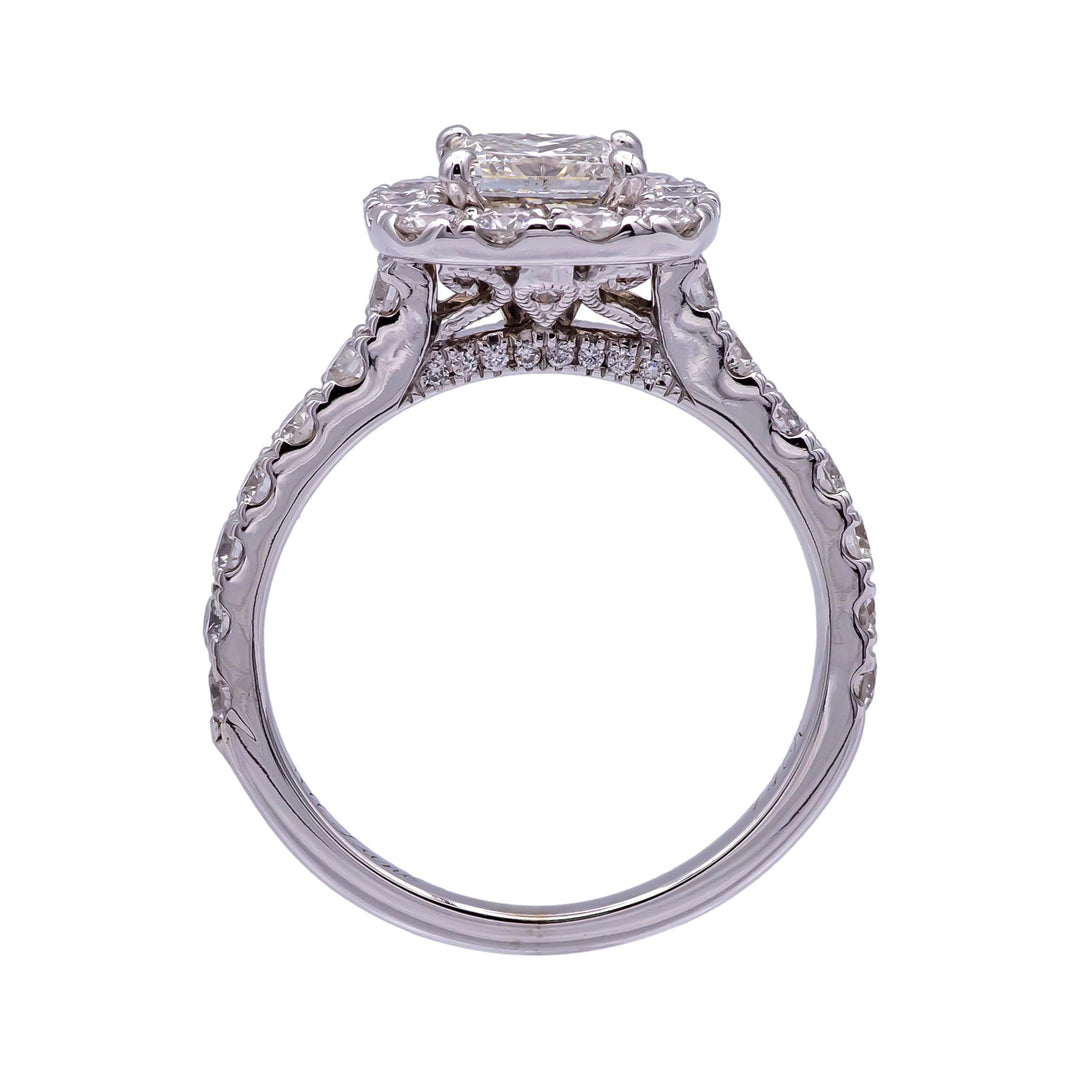 Neil Lane 14K White Gold Cluster 2.13 ct. TW Round Diamond Engagement Ring