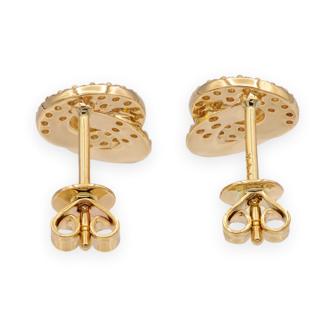 Phillips House 14K Yellow Gold Mini Aura Interlocking Stud Earrings