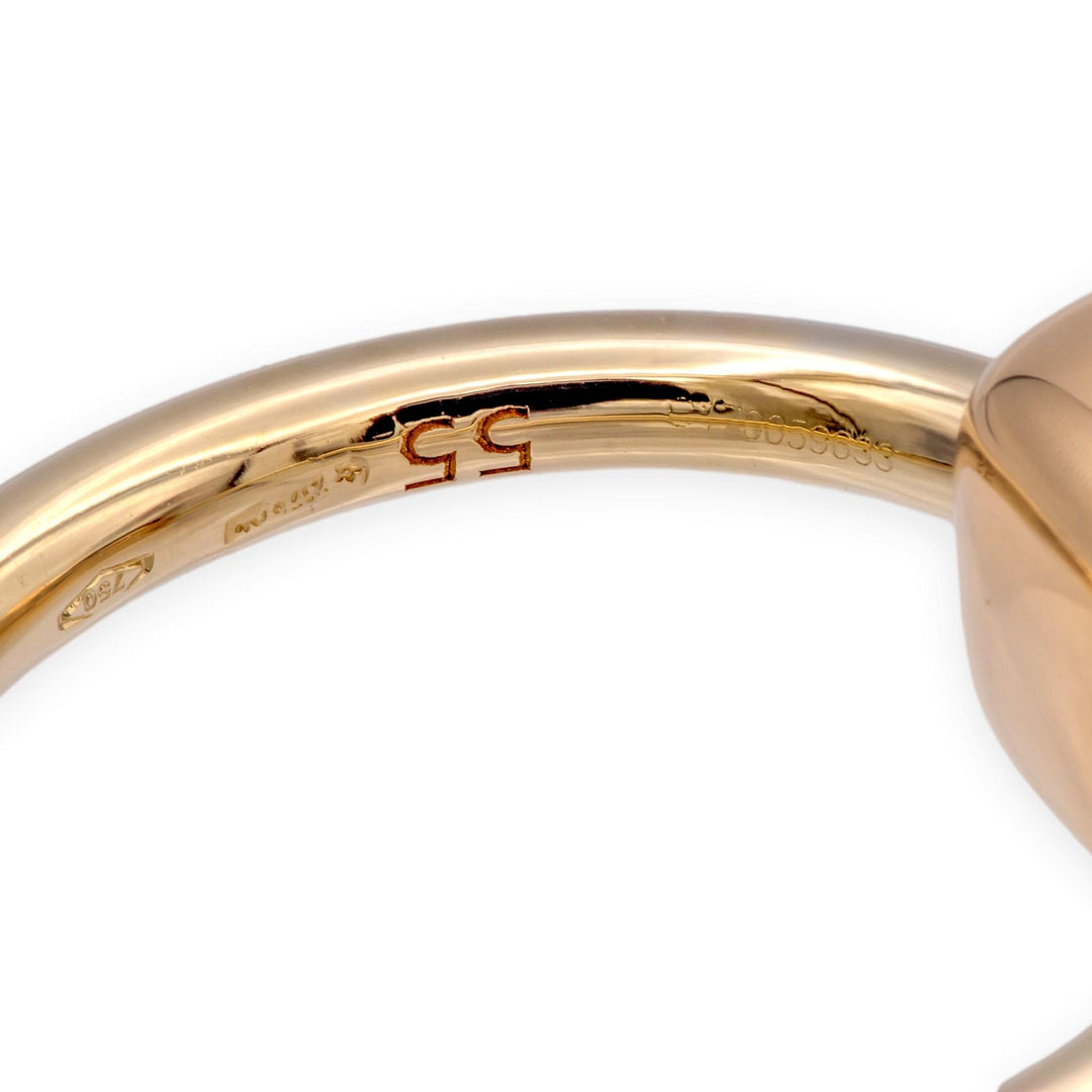 Pomellato Nudo Petit 18K Rose Gold Pavé Diamond Ring, Size 4.5